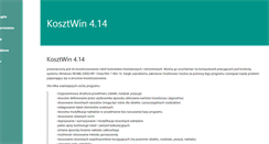 Desktop Screenshot of kosztwin.pl